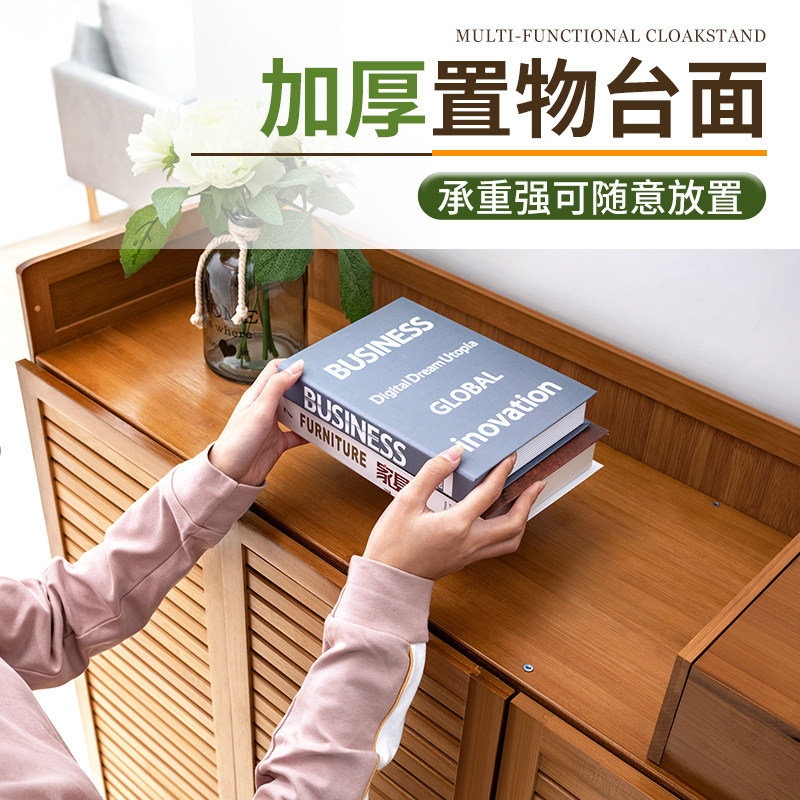 鞋柜收纳神器省空间家用玄关柜一体隔断新款入户门口进门靠墙鞋架