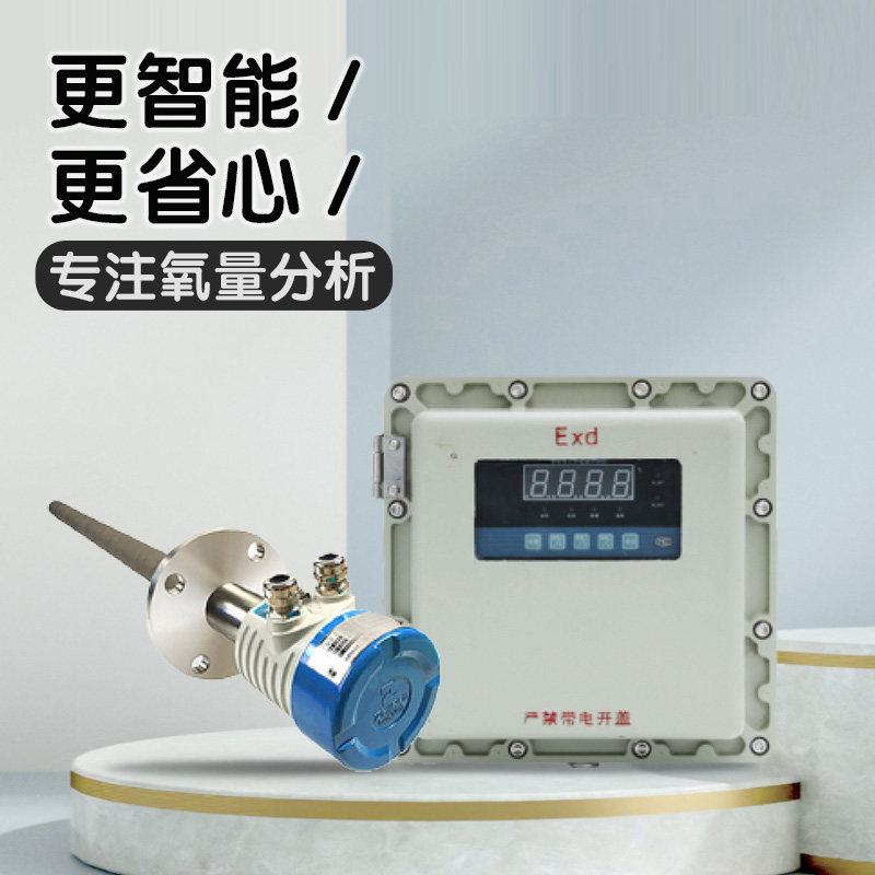 防爆氧化锆氧量分析仪检测烟道氧气含量锅炉不锈钢陶瓷探头耐高温