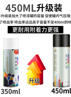 黑色自喷漆手摇喷漆亚光黑磨砂黑漆亮黑哑光黑金属防锈不掉色油漆