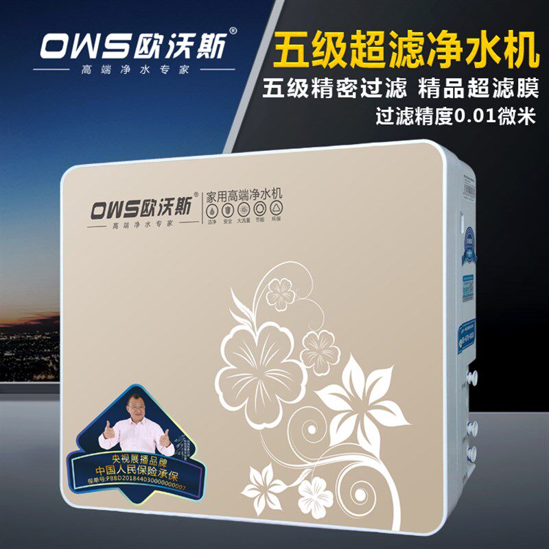 欧沃斯净水器 家用直饮OWS-B超滤净水机台式厨房自来水五级过滤