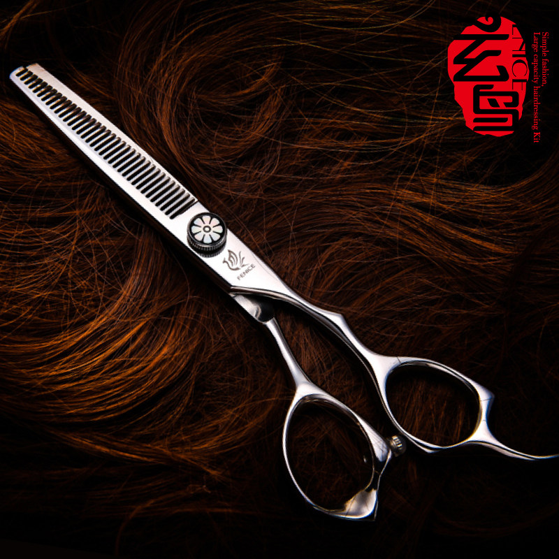 玄鸟专业理发剪刀 美发剪刀 发型师牙剪 打薄剪 鹿角齿常规齿6寸