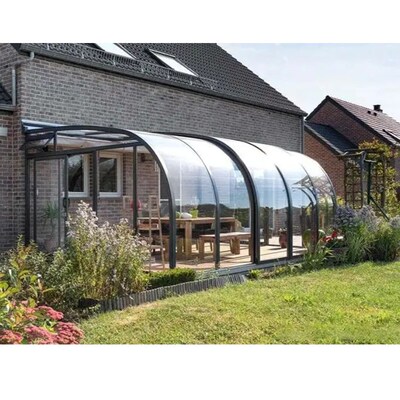 可移动阳光房定制封阳台露台花园智能电动伸缩防违建玻璃房阳光房