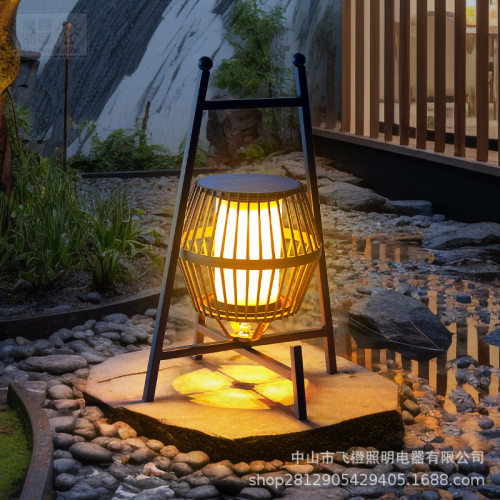 新款太阳能庭院灯现代简约露台花园阳台草坪灯落地手提户外氛围灯
