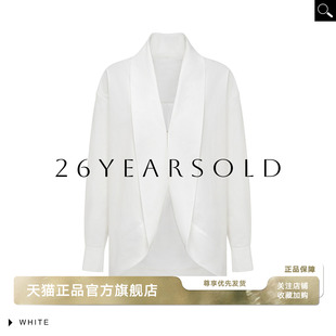 宽松休闲风轻熟优雅风气质百搭显瘦衬衫 V领长袖 女 OLD时尚 26YEARS