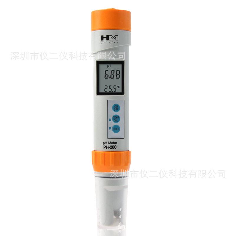 HM新款PH-200水质测试笔实验室ph计饮用水鱼缸PH酸度水质检测仪