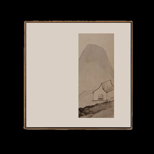 新中式餐厅装饰画客厅背景墙山水水墨画走廊过道玄关茶室挂画书法