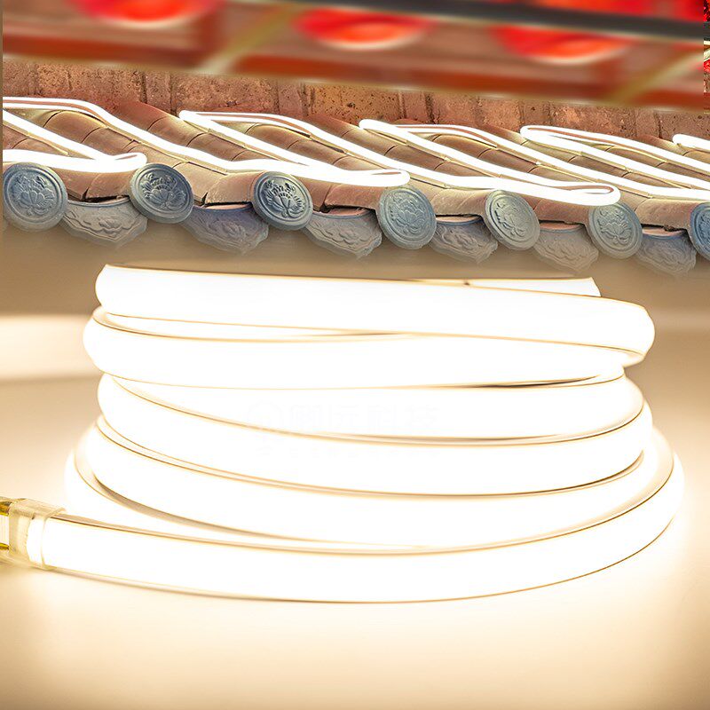 嘉胜COB超亮灯带自粘防雨led柔性霓虹家用户外工程线条灯条220v