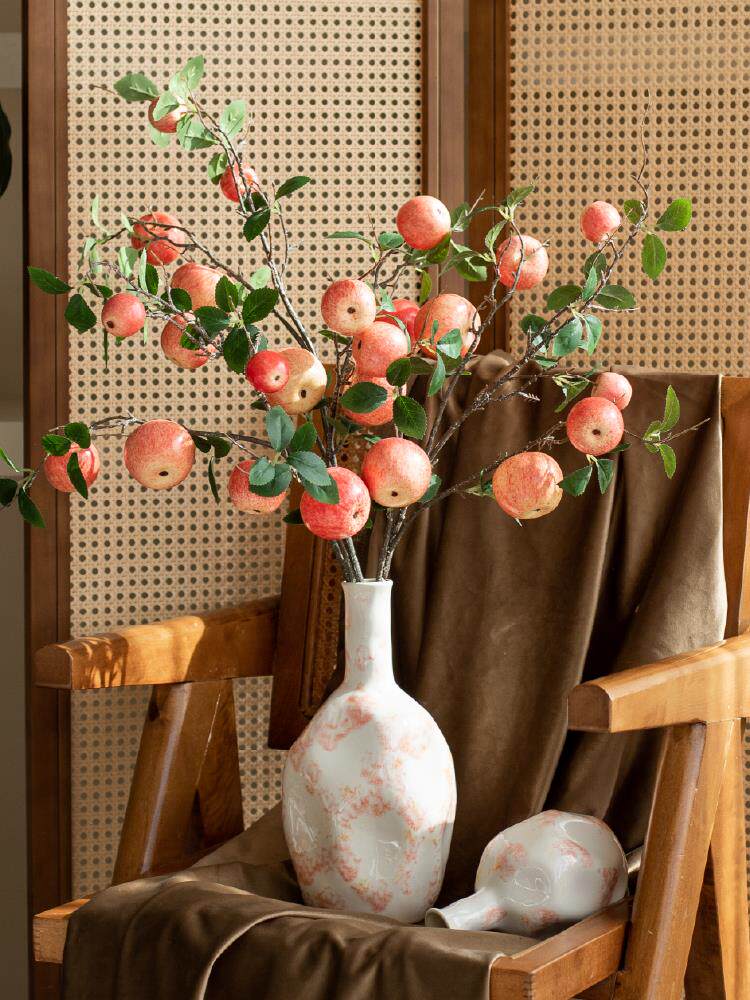 懒地日式陶瓷花瓶手绘樱花客厅餐桌艺术品插花摆件文艺淑雅装饰品