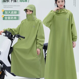 一体雨披 成人外衣男式 单人电动车雨衣女式 长全身大雨分开式
