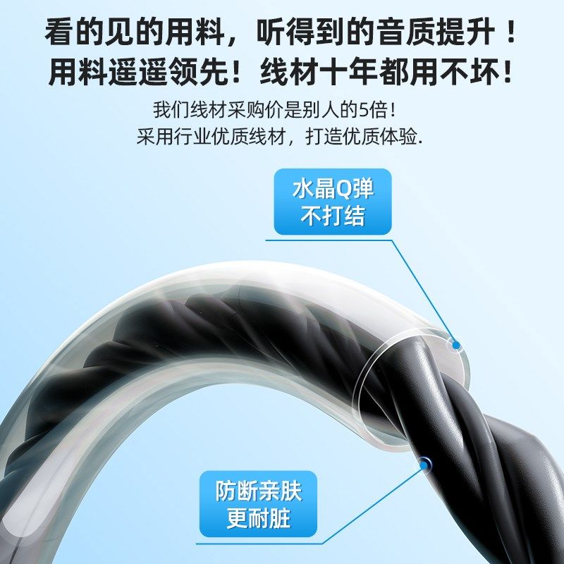 电竞游戏专用不入耳挂耳头戴式usb电脑有线耳机台式带麦耳麦话筒