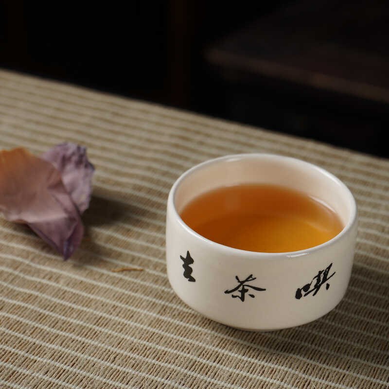 磁州窑特色个人品茗杯陶瓷茶碗主人单杯纯手工定制可以刻字收藏品