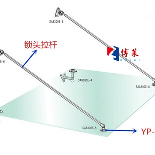304不锈钢拉杆 M20实心不锈钢拉杆 钢结构玻璃雨棚斜拉杆