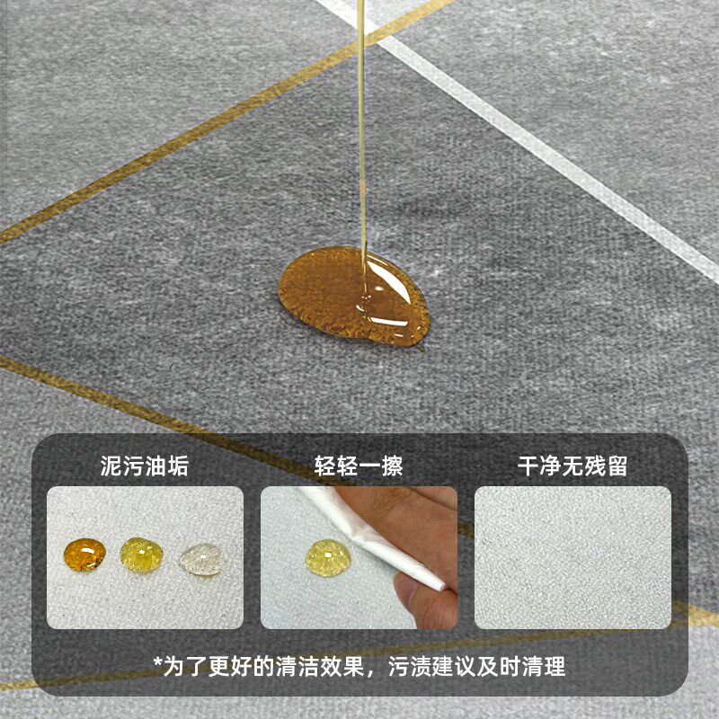 厨房专用地垫防水防油可擦免洗家用满铺定制地毯门厅防滑耐脏脚垫