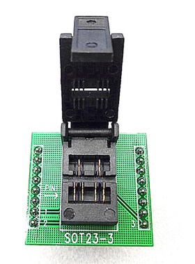 贴片三极管测试座 SOT23 3脚 1.778MM脚距 2.66MM双位体宽测试座