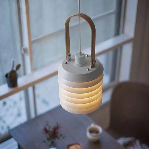 奶油风设计师北欧日式餐厅吊灯创意卧室床头灯吧台多层PH岛台灯具
