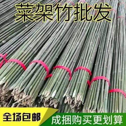 竹竿小竹杆菜园搭架子篱笆栅栏菜旗杆阳台植物豆角黄瓜爬藤花架