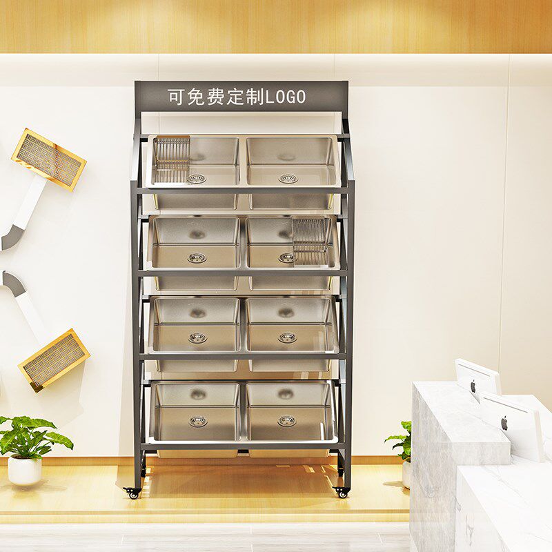 不锈钢水槽洗菜盆展示架陶瓷展具洗碗槽架子单槽双槽样品架水盆架