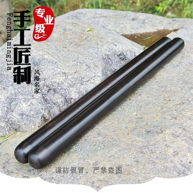 专业鼓棒黑檀乌木大鼓槌一对成人儿童实木醒狮鼓棒结实耐用可刻字