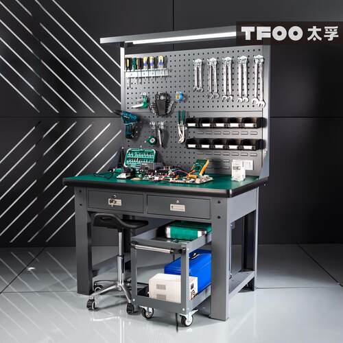 TFOO太孚 工业灰色三层维修工具小推车 零件工具油画小车子
