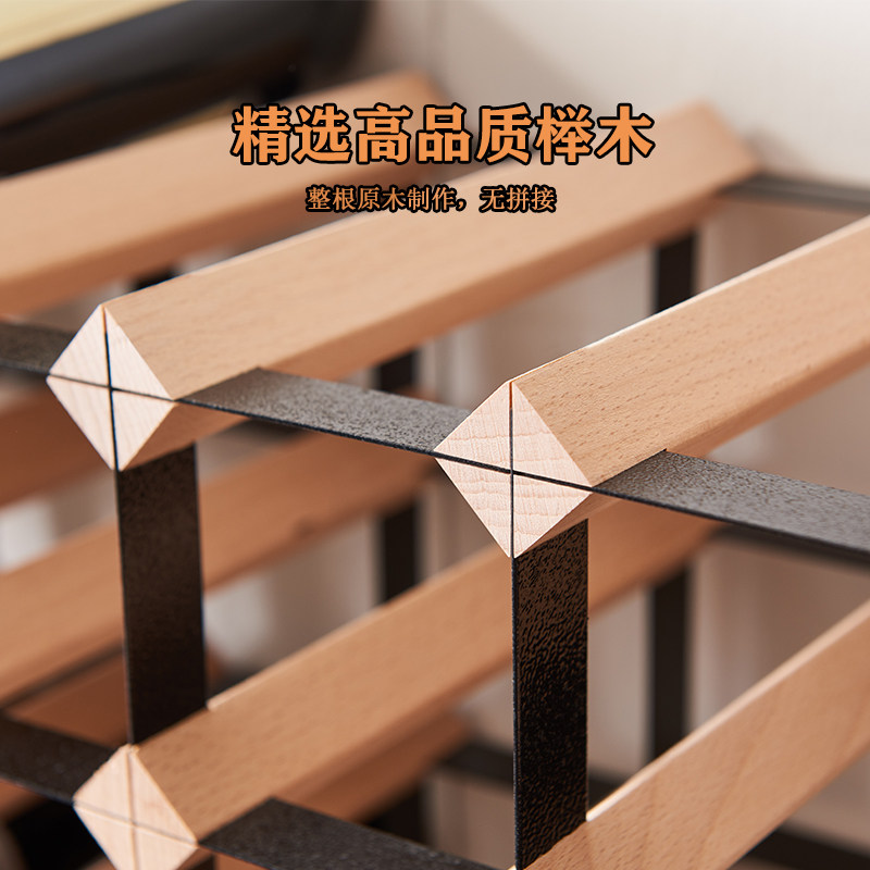 榉木酒架酒格子定制红酒置物架红酒架酒柜简约交叉架家用实木展示