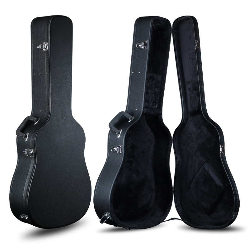 木吉他琴盒40寸41寸民谣吉他琴箱防震可托运琴盒38寸39寸皮革琴箱