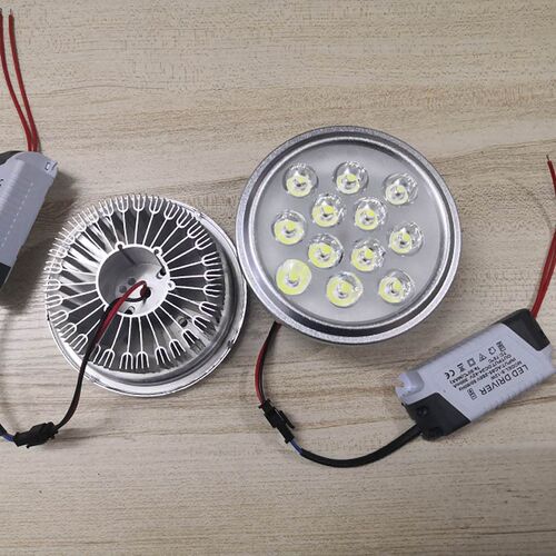 led豆胆灯灯泡AR111斗胆灯杯7W12瓦灯头双头天花射灯内胆光源灯芯