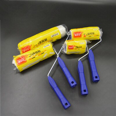 白色乳胶漆滚筒刷家装涂刷工具涂墙刷滚筒刷不掉毛油漆刷小号滚刷