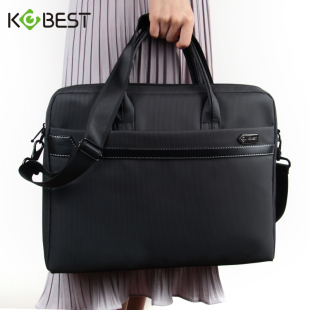 高档商务办公手提包帆布公文包铝合金13寸男女会议包文件袋专业定