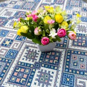 饰墙布 修装 桌面展示台布面料布料 壮族民族风墙面装 广西壮锦花纹