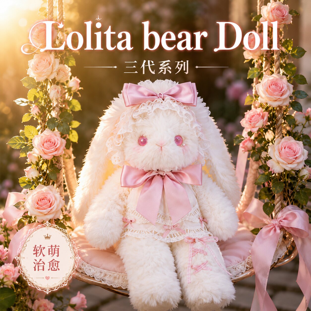 芭蕾洛丽塔兔熊公仔毛绒玩具小兔子玩偶睡觉抱生日礼物送女友包包