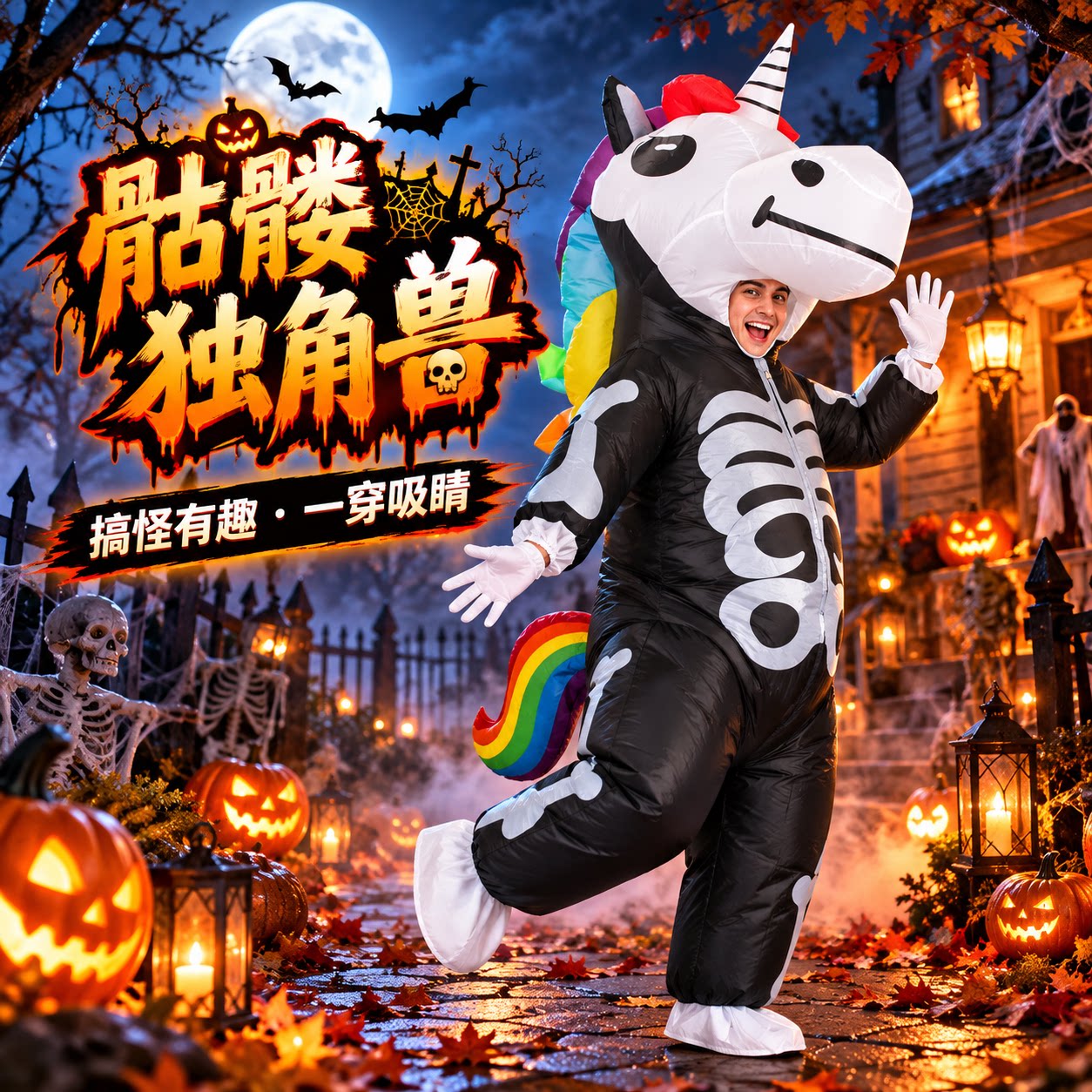 万圣节充气服儿童服饰搞怪衣服
