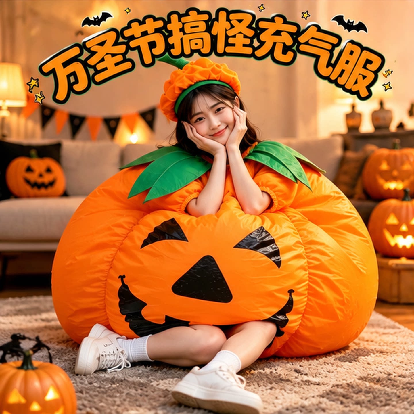 万圣节服饰恶搞充气服演出活动服