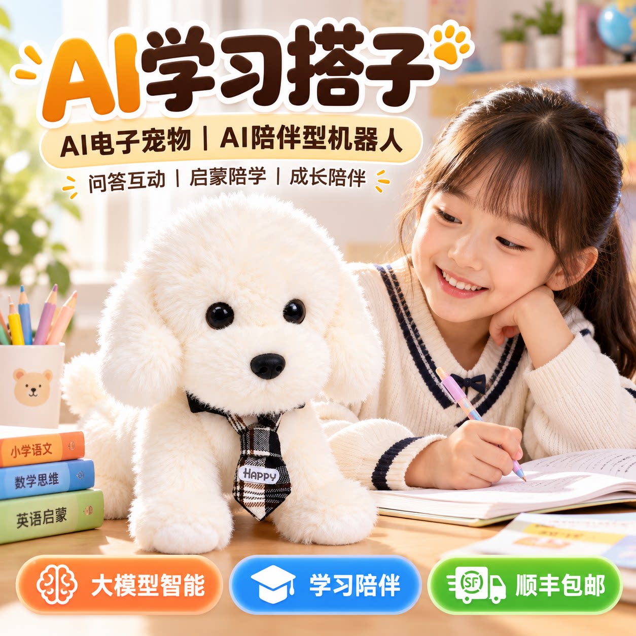 送礼推荐】AI汪星人智能毛绒玩偶