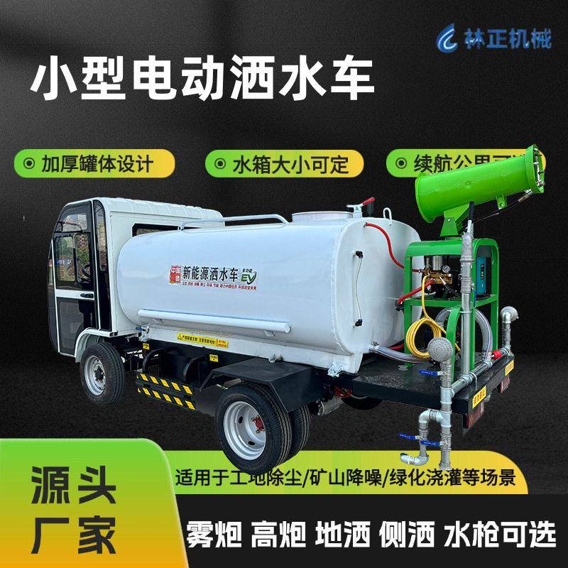 小型除尘新能源电动洒水车园林绿化雾炮车环卫道路喷洒降尘浇灌车
