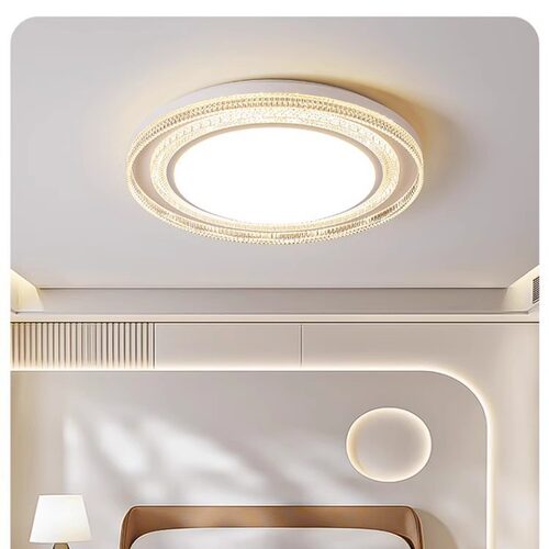 led吸顶灯圆形卧室灯现代简约大气客厅灯房间灯餐厅阳台过道灯具