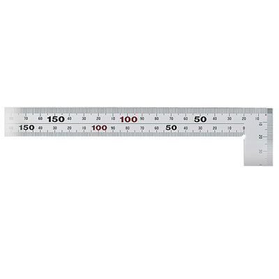 SHINWA木工角尺不锈钢直角尺曲尺H-1411