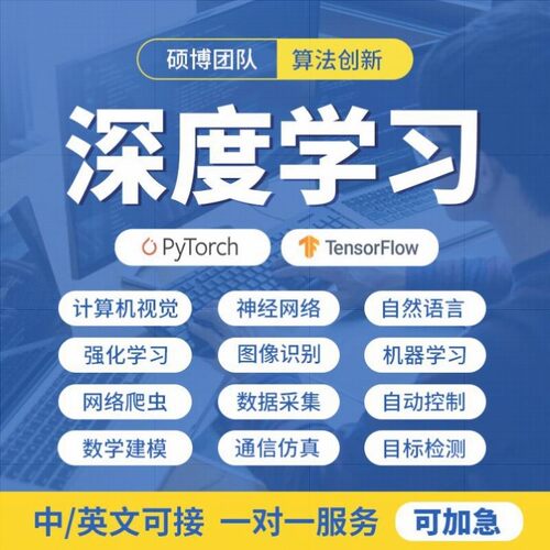深度学习机器学习强化python代做程序图像处理代编写神经网络接单