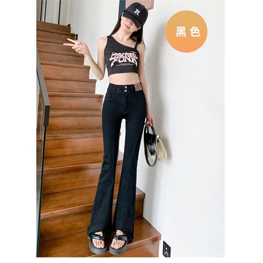 高腰阔腿牛仔裤女款2024春秋新款宽松显瘦百搭复古直筒遮胯拖地裤图片
