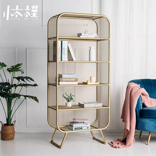 北欧落地铁艺多层化妆品展示架