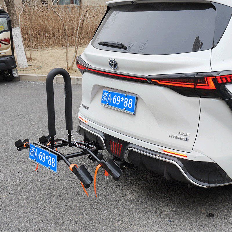 汽车后挂自行车架单车架户外骑行汽车背托 托自行车改装件折叠单