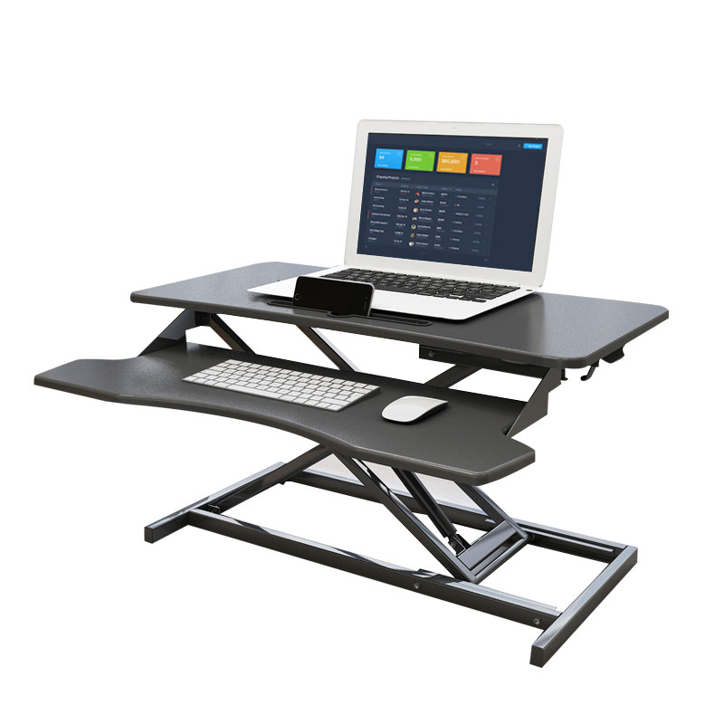 站立式工作台笔记本显示器增高架子站立办公台式站立式电脑升降桌