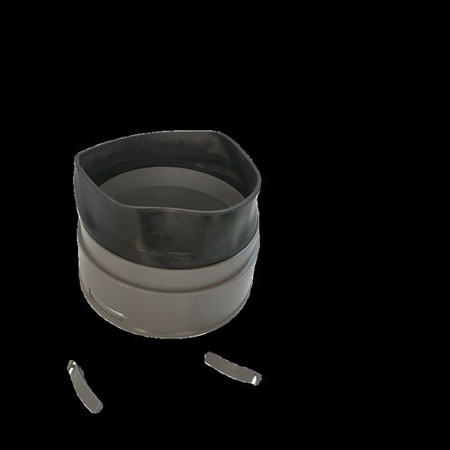 新风系统PE管道连接快接件110-160管抽排吸风机法兰风口连接头