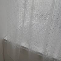 Bifele thickened PEVA waterproof bath curtain 3D glass-like semi-transparent door curtain E56-3 with hooks included thumbnail 4