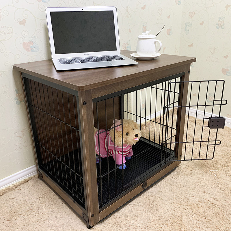 木质宠物狗笼室内狗别墅中小型犬狗狗围栏栅栏家用狗床猫兔笼子