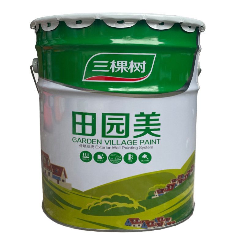 三棵树田园美外墙漆耐候抗碱防水乳胶漆家用自刷墙面漆防霉涂料白
