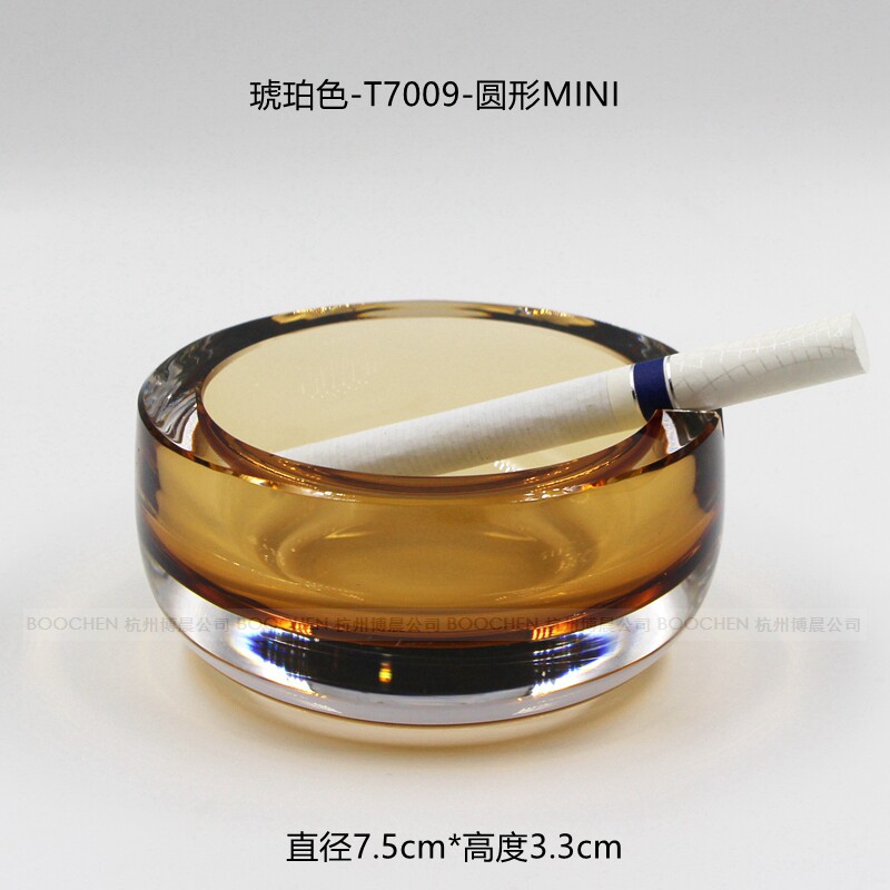 包邮手工吹制欧式酒店水晶玻璃一人烟灰缸创意个性办公室时尚烟盅