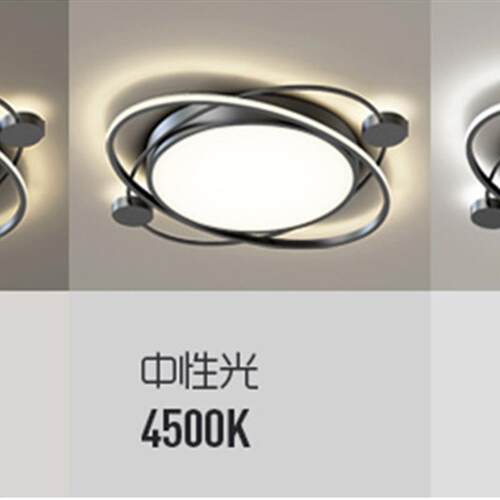 北欧灯具简约书房间灯饰网红主卧室灯LED创意个性110V-220V吸顶灯