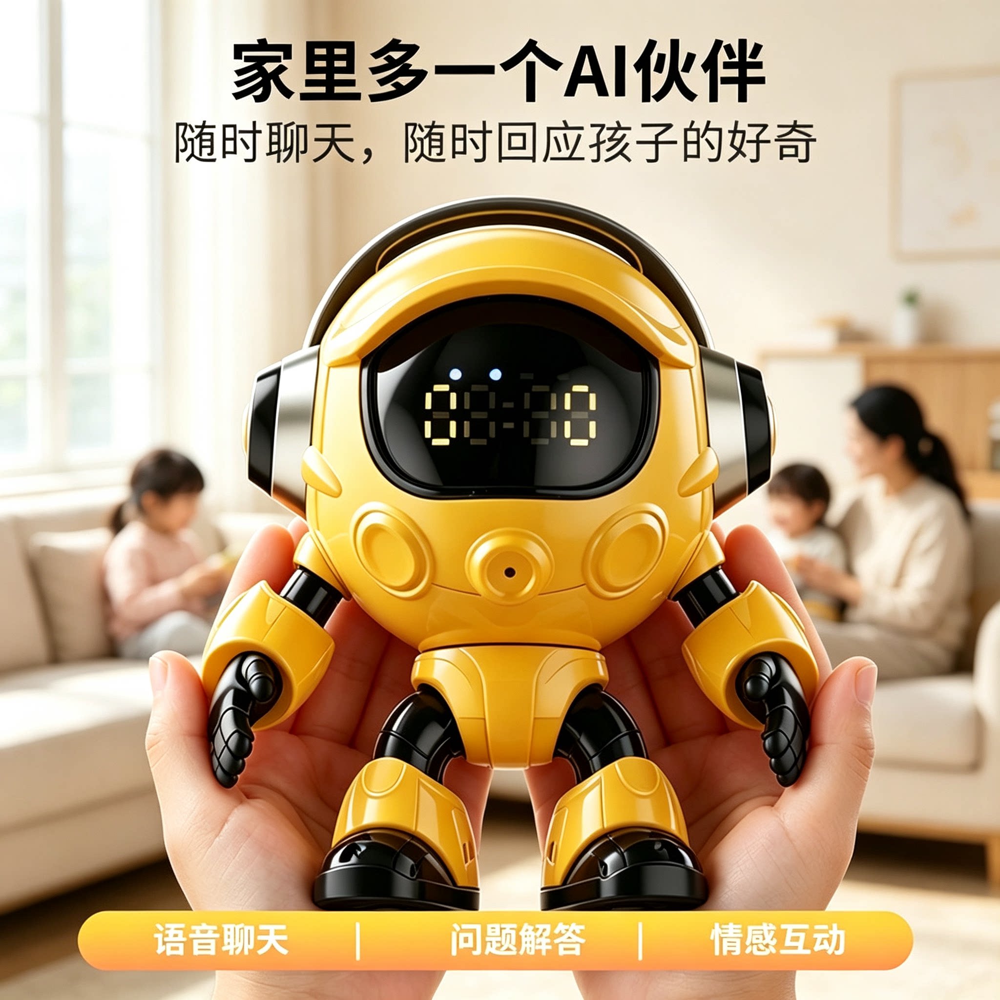豆包ai智能对话玩具聊天桌面小机器人工陪伴小智儿童启蒙生日礼物