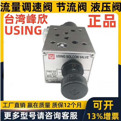 峰欣USING电磁调速阀FMS-G GO G0 4 6 8 12  - 03T 03A 03B 03P F
