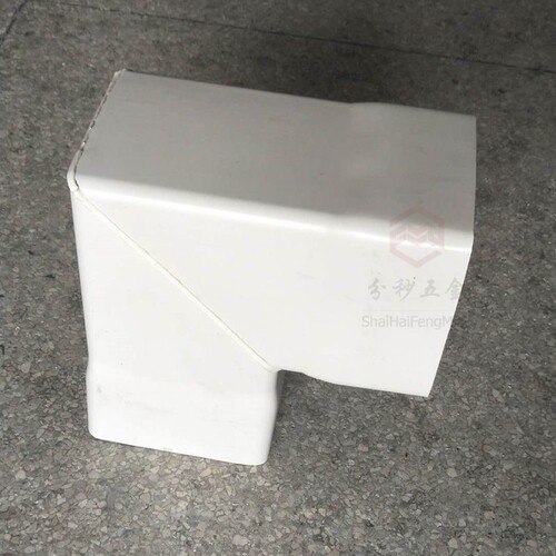 200*100*150PVC方管90度弯头方形下水管落水雨水管45平弯直角弯